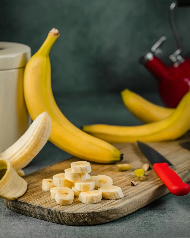 Fresh bananas packed for export